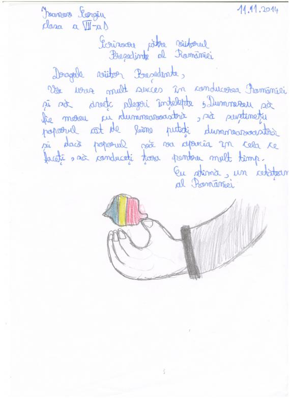 scrisorile copiilor către președintele româniei