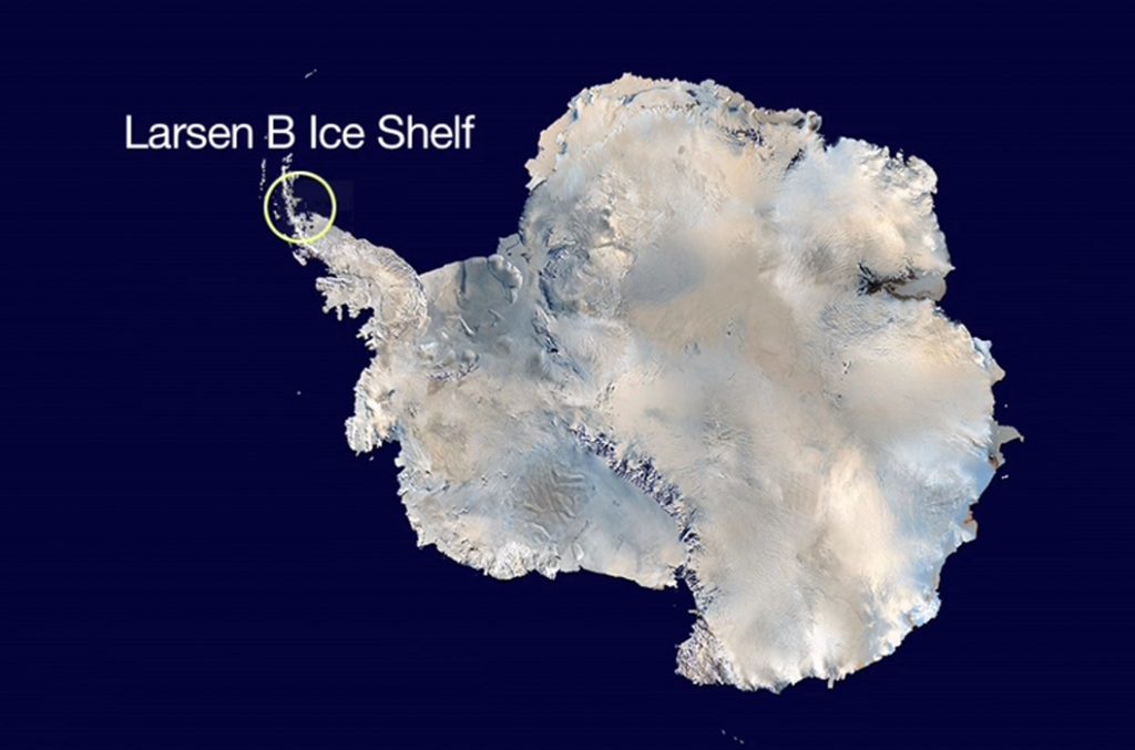 Antarctica își pierde tot mai mult din învelișul milenar de gheață (NASA)