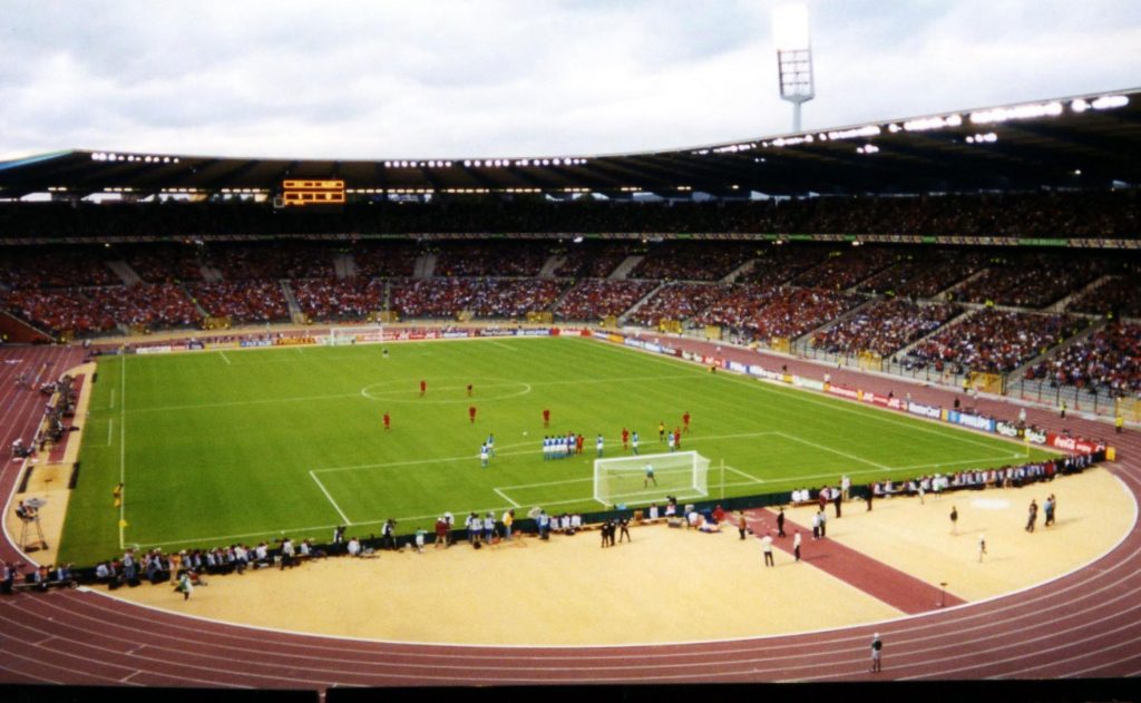 Stadionul "Roi Baudouin" din Bruxelles ar fi trebuit să găzduiască meciul (Wikimedia Commons)