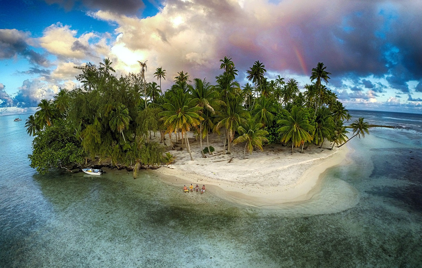 Insulă izolată. Foto: Marama / Dronestagram
