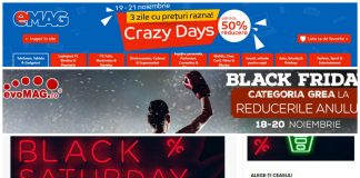 Reducerile continuă și după Black Friday. Ce oferte au eMAG, Elefant și evoMAG reduceri după black friday emag elefant evomag