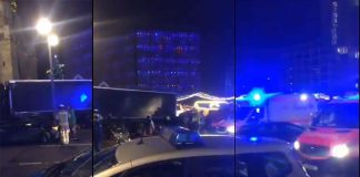 Atentat terorist la Berlin. Un camion a intrat într-un târg de Crăciun Atentat la Berlin. Un tir a intrat în Târgul de Crăciun FOTO: Capturi video