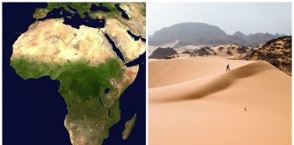 NASA a publicat o imagine cu zăpada din deșertul Sahara văzută din satelit deșert sahara harta