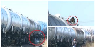 Ca în Vestul sălbatic. Hoții de motorină, filmați cum atacă trenurile ziua-n amiaza mare hoți tren motorină