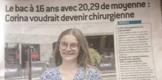 O tânără de 16 ani din România, campioana Bacalaureatului francez. A obținut o notă uriașă corina negulescu franța bacalaureat