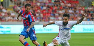 FCSB, învinsă la scor de Sporting Lisabona. România nu stă nici anul acesta la masa bogaților din fotbal Golul lui Junior Morais a fost singurul moment de bucurie al steliștilor în ”dubla” cu Sporting Lisabona. Foto: Viktoria Plzen / Facebook