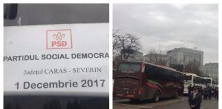 PSD a adus la București zeci de autocare cu simpatizanți din toată țara simpatizanți psd autocare