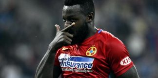 Victorie mare pentru FCSB: 1-0 cu Lazio Roma, în Liga Europa Harlem Gnohere a marcat un gol extrem de important pentru Steaua în meciul cu Lazio. Foto: Captură Digisport