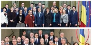 Poza de grup a Guvernului Dăncilă. Pentru prima dată după mulți ani, steagul UE lipsește steag UE guvernul dăncilă