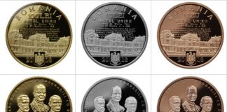 BNR a emis monede din aur, argint și cupru dedicate centenarului monede BNR