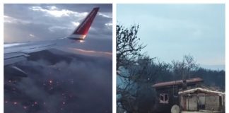 Cum se văd din avion și din dronă incendiile din Grecia incendii grecia