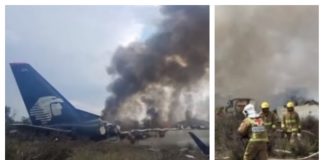 S-a prăbușit un avion cu 103 oameni. Toți au supraviețuit avion prăbușit mexic