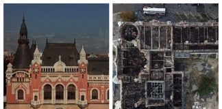 Palatul episcopal din Oradea, înainte și după incendiu | VIDEO palatul episcopal din oradea