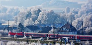 Ger intens în România: E frig de crapă șinele de tren