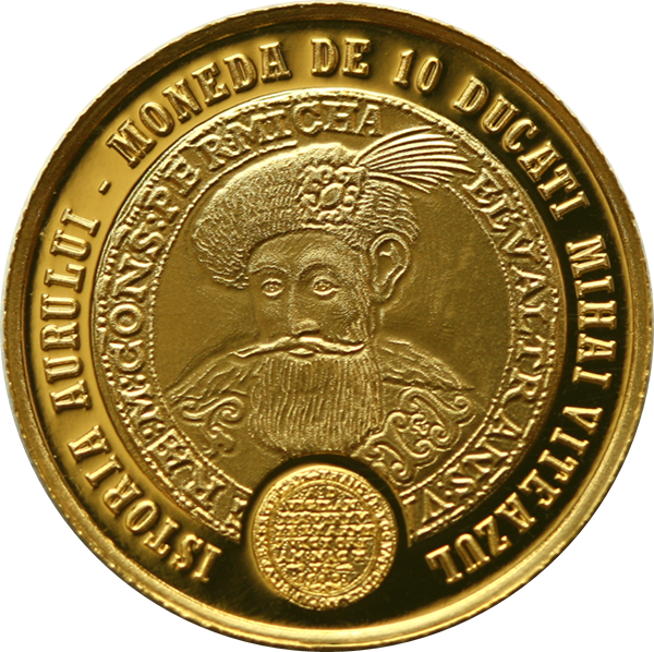 monede aur 10 ducați mihai viteazul