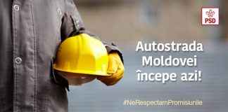PSD anunță că începe Autostrada Moldovei chiar în ziua protestului “15 minute pentru autostrăzi” psd mesaj autostrada moldovei