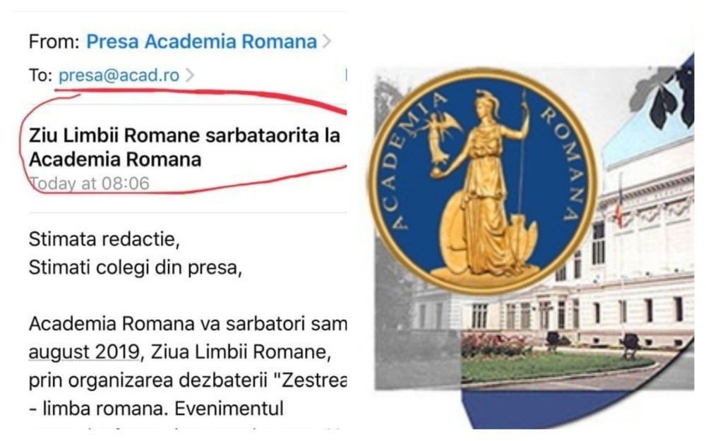 ziua limbii române academia română mesaj agramat