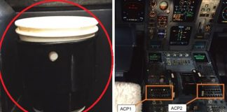 Aterizare de urgență după ce pilotul a vărsat cafea pe panoul de bord cafea vărsată panou de bord avion