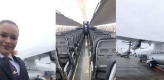 Cum arată noua aeronavă ATR achiziționată de Tarom FOTO; Captură video Facebook