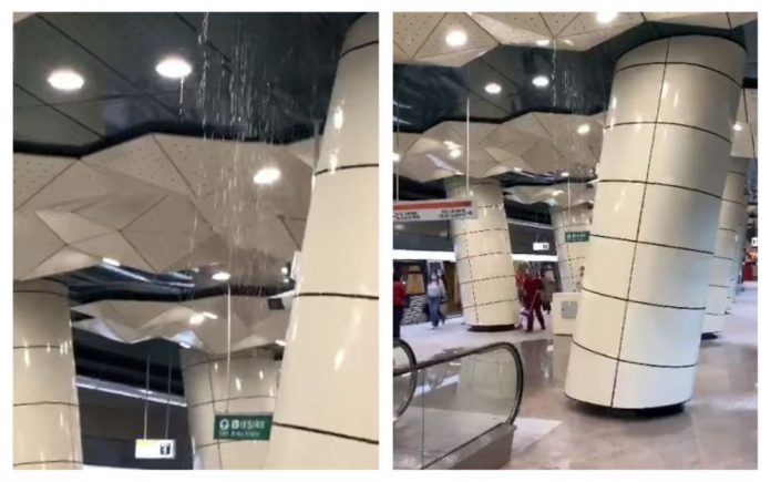 apa-tavan-metrou apă tavan metrou M5 eroilor