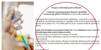 A fost publicat prospectul vaccinului anti-COVID de la Pfizer în limba română prospect vaccin anti-covid
