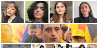 Cei 7 contra AUR. Cine sunt liceenii care i se opun lui George Simion: „Nu am vârsta de votare. Mă fac auzit dacă îmi exprim public opinia” protest liceeni oradea aur george simion