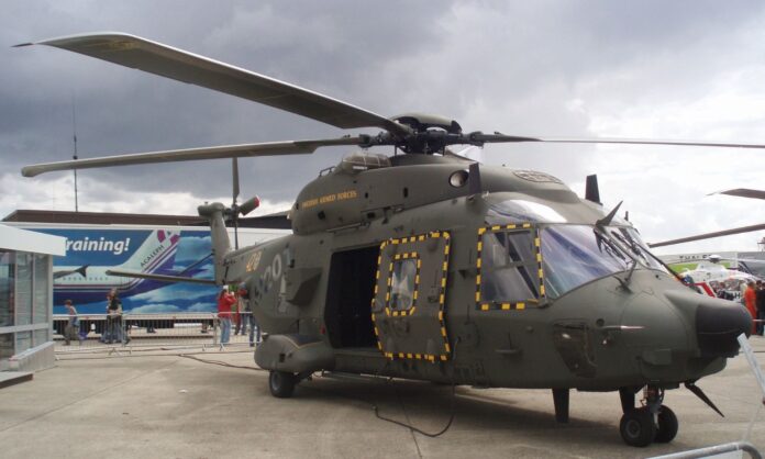 Elicopter militar suedez NH90 FOTO: Captainm/Wikimedia Commons