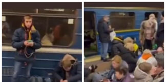 Ucrainenii se ascund în stațiile de metrou | VIDEO adăpost metrou ucraina