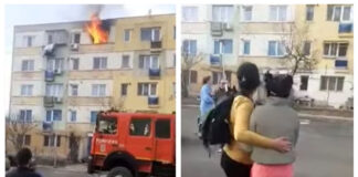 Un incendiu a izbucnit într-un bloc după ce câțiva locatari au făcut un grătar incendiu tecuci