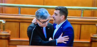 George Simion l-a apucat de gât pe ministrul Energiei chiar în plenul Parlamentului