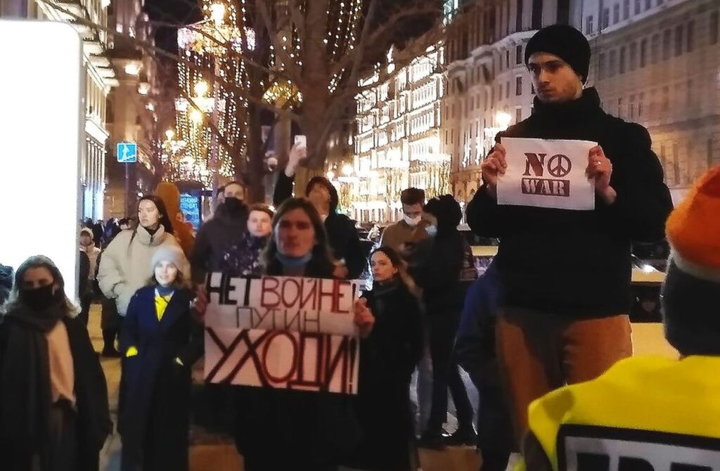 protest anti-război ucraina