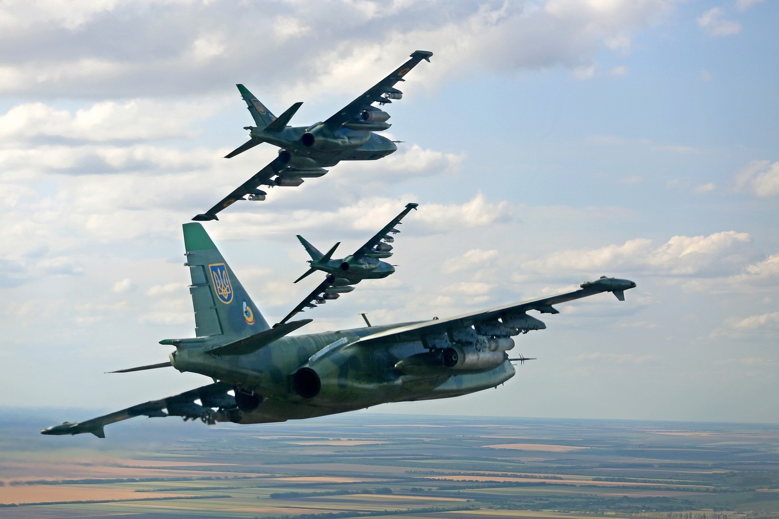 Avioane SU-25 ale Armatei Ucrainei FOTO: Skywarrior/Wikimedia Commons
