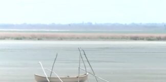 Un lac de 8 kilometri pătrați a secat complet FOTO: Captură video Digi24