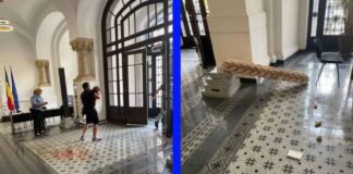 Un copil de 7 ani a ajuns în stare gravă la spital după ce o coloană a căzut peste el în Primăria Capitalei copil coloană