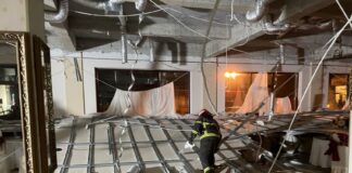 Tavanul unui restaurant s-a prăbușit în timpul unei nunți cu 60 de persoane tavan prăbușit brăila