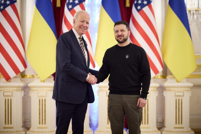 Joe Biden a făcut o vizită surpriză în Kiev