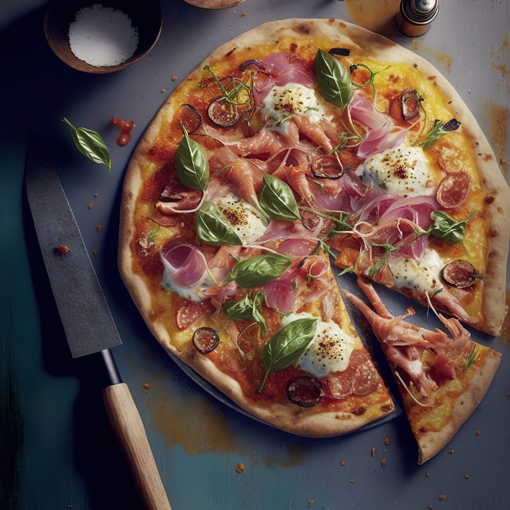 pizza prosciutto e funghi