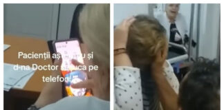 Doctoriță de gardă filmată când se juca pe telefon, deși avea pacienți. Surprinsă, s-a enervat: „Te trimit în altă parte!”