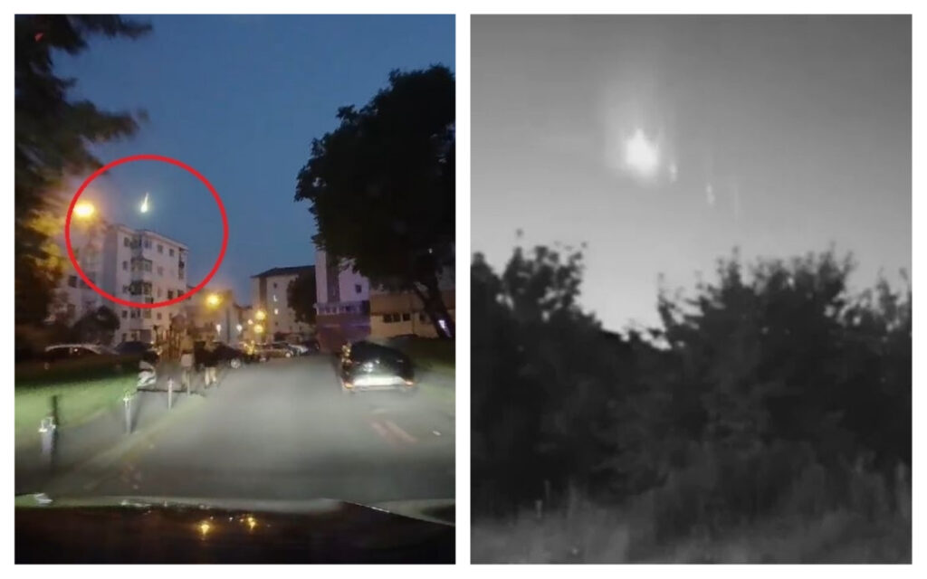 meteor luminos bolid românia