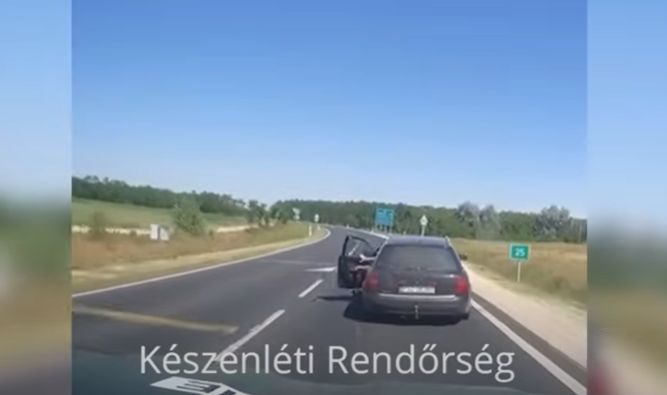 polița român sărit din mașină ungaria