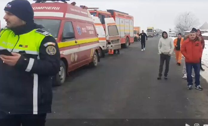 accident mașină limitator de viteză