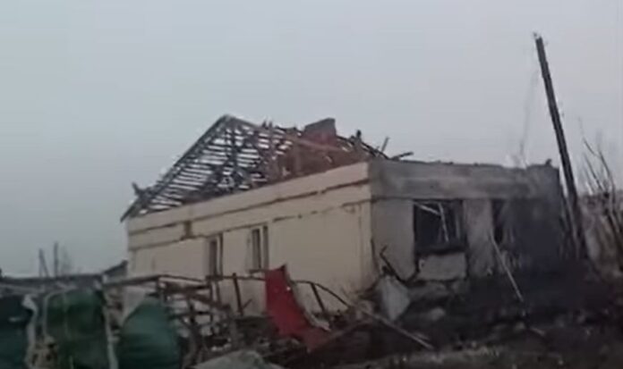 sat rusesc bombardat din greșeală