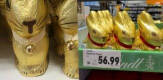 Cât costă același iepuraș de ciocolată într-un supermarket din România și unul din UK. „România, te iubesc” iepuraș