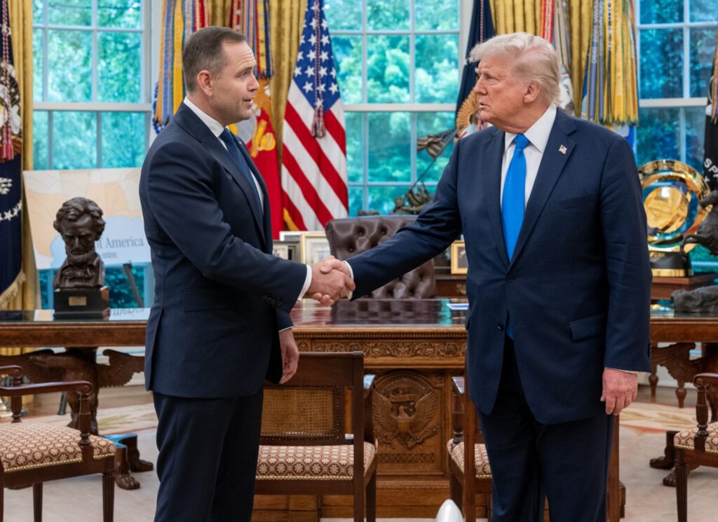 Karol Nawrocki s-a întâlnit cu Donald Trump în campania electorală FOTO: Wikinedia Commons